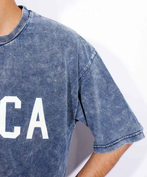 8(eight)(エイト)の「デニム 半袖Tシャツ アメカジ ビッグT(Tシャツ/カットソー・メンズ・インディゴブルー/ブルー・MEDIUM/LARGE)」の12枚目の写真