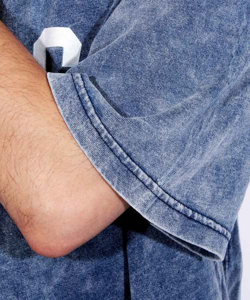 8(eight)(エイト)の「デニム 半袖Tシャツ アメカジ ビッグT(Tシャツ/カットソー・メンズ・インディゴブルー/ブルー・MEDIUM/LARGE)」の14枚目の写真