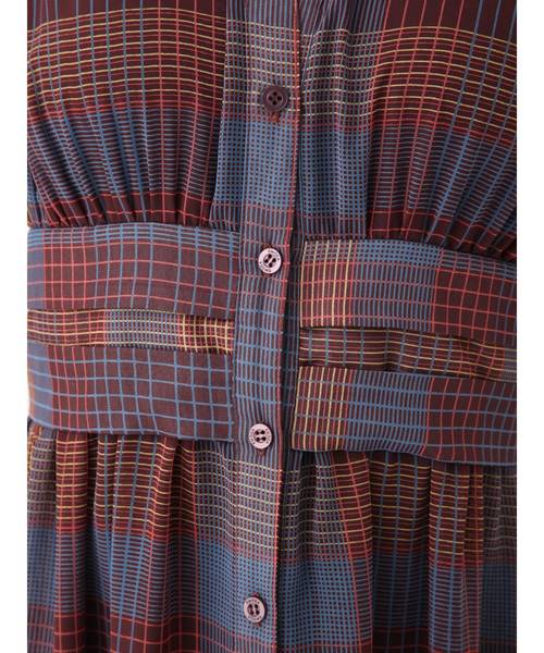 EMODA（エモダ）の「シアーウエストマークチェックシャツ（シャツ/ブラウス・レディース・ホワイト/ブラック/キャメル・FREE）」の15枚目の写真