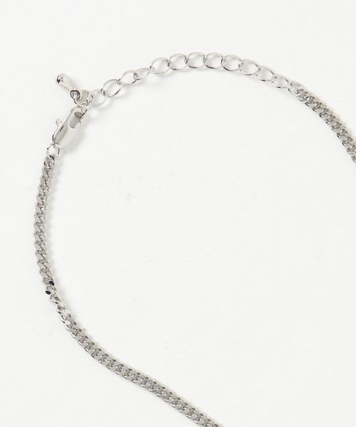 Confirm（コンファーム）の「Confirm / コンファーム トライアングルリングチェーンネックレス（ネックレス・メンズ・グレー・FREE）」の2枚目の写真