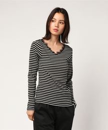 AMERICAN HOLIC | ・Vネックレーステレコプルオーバー(Tシャツ/カットソー)