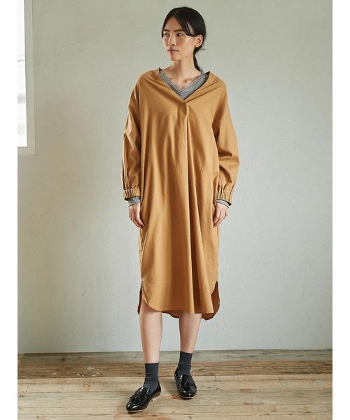 AMERICAN HOLIC(アメリカンホリック)の「・Vネックレーステレコプルオーバー(Tシャツ/カットソー・レディース・チャコールグレー/ブラック/アイボリー/杢グレー/キャメル/その他7/ブルーグリーン/ホワイト系その他4・M/L)」の18枚目の写真