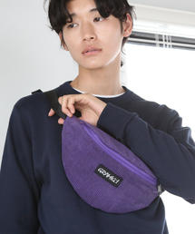 coen | Gramicci(グラミチ)別注コーデュロイボディバッグ(パープル⇒WEB限定カラー)(ボディバッグ/ウエストポーチ)