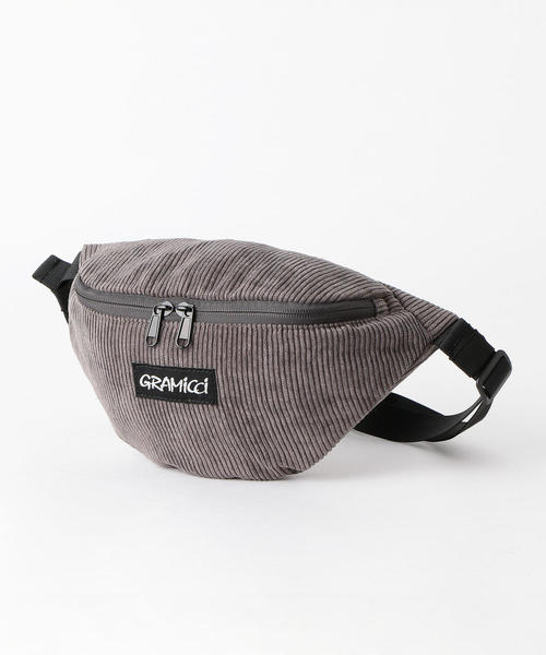 coen（コーエン）の「Gramicci(グラミチ)別注コーデュロイボディバッグ(パープル⇒WEB限定カラー)（ボディバッグ/ウエストポーチ・メンズ・グレー/パープル/ブラック/ブラウン・FREE）」の18枚目の写真
