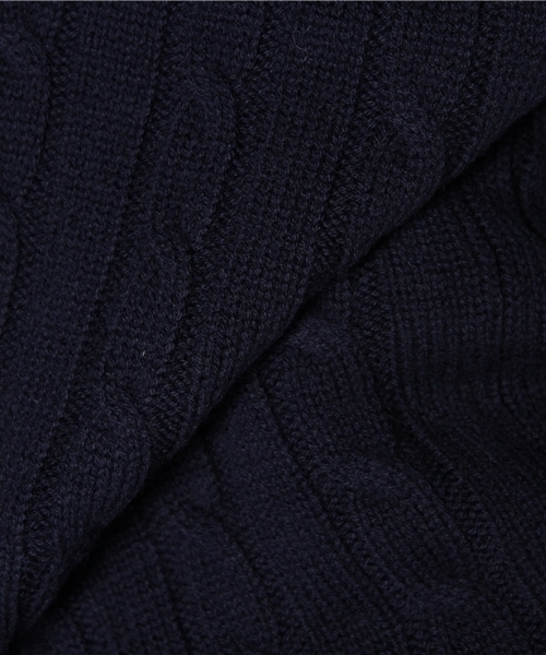 BEAMS PLUS(ビームスプラス)の「□BEAMS PLUS / ケーブル Vネック ベスト(ベスト・メンズ・ライトグレー/イエロー系その他/ネイビー・SMALL/MEDIUM/LARGE/X-LARGE)」の7枚目の写真