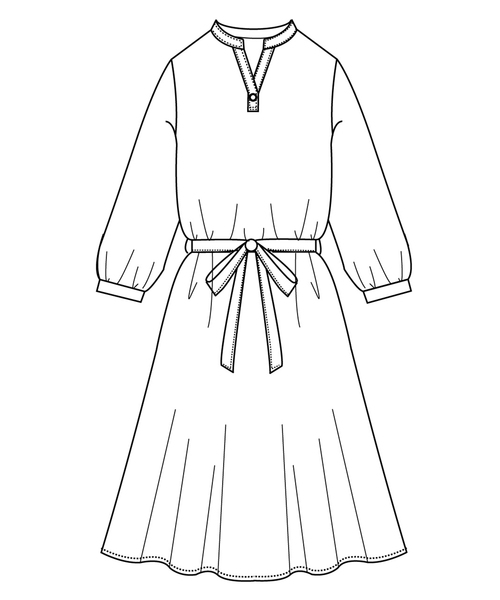 IEDIT(イディット)の「IEDIT 着やせも着映えもかなえる フラワーロングワンピース(ワンピース・レディース・グリーン/ネイビー・MEDIUM/LARGE/X-LARGE/XX-LARGE)」の8枚目の写真