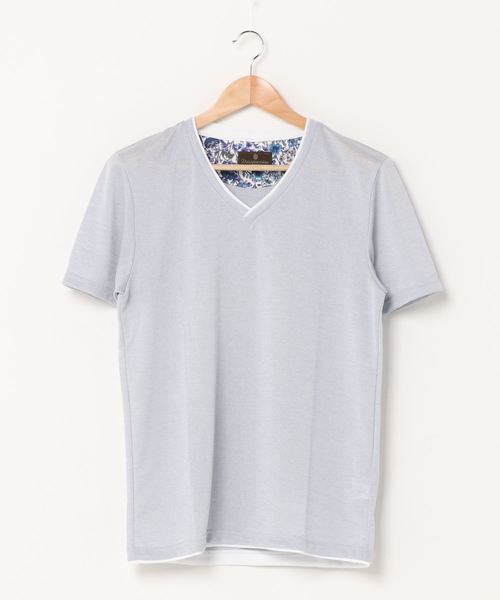 MEN'S BIGI(メンズビギ)の「アーサー天竺カットソー(Tシャツ/カットソー・メンズ・ブラック/ピンク/ターコイズブルー/イエロー/ライトグレー・LL/S/M/L)」の3枚目の写真