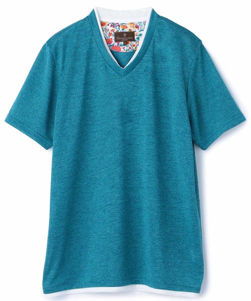 MEN'S BIGI(メンズビギ)の「アーサー天竺カットソー(Tシャツ/カットソー・メンズ・ブラック/ピンク/ターコイズブルー/イエロー/ライトグレー・LL/S/M/L)」の1枚目の写真