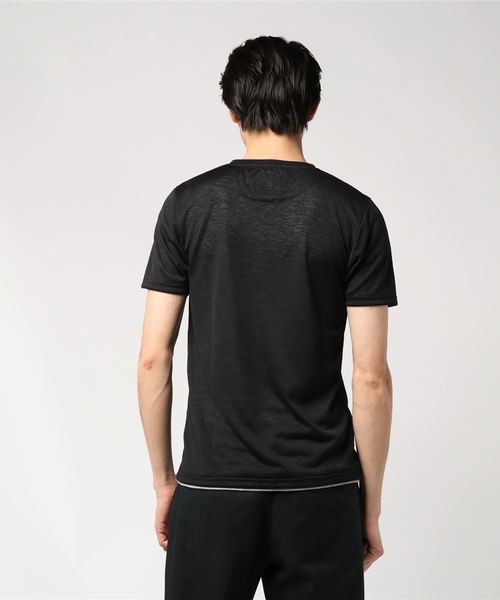 MEN'S BIGI(メンズビギ)の「アーサー天竺カットソー(Tシャツ/カットソー・メンズ・ブラック/ピンク/ターコイズブルー/イエロー/ライトグレー・LL/S/M/L)」の8枚目の写真