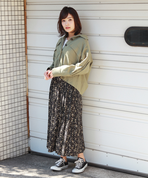 apres jour（アプレジュール）の「片プリーツ柄スカート【ZOZOTOWN限定アイテム】（スカート・レディース・ブラック/オフホワイト/ネイビー・フリー）」の13枚目の写真