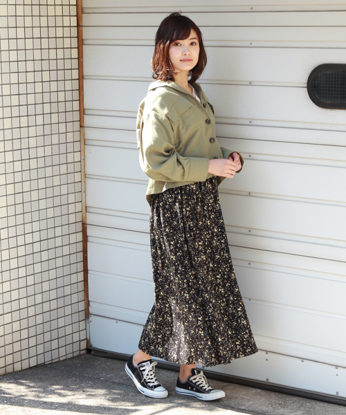 apres jour（アプレジュール）の「片プリーツ柄スカート【ZOZOTOWN限定アイテム】（スカート・レディース・ブラック/オフホワイト/ネイビー・フリー）」の15枚目の写真