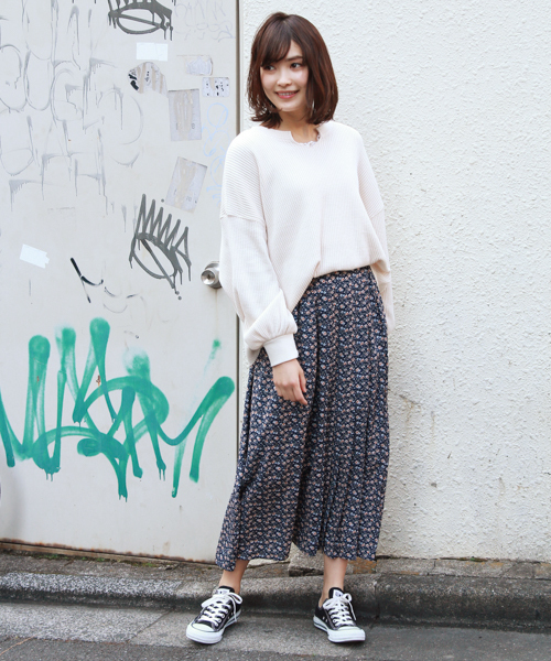 apres jour（アプレジュール）の「片プリーツ柄スカート【ZOZOTOWN限定アイテム】（スカート・レディース・ブラック/オフホワイト/ネイビー・フリー）」の21枚目の写真