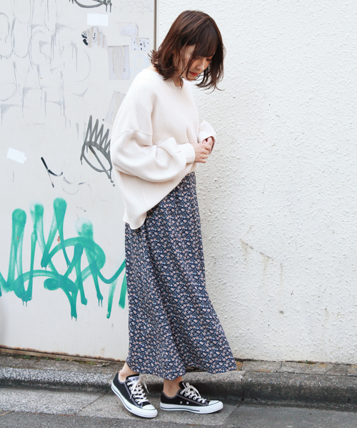 apres jour（アプレジュール）の「片プリーツ柄スカート【ZOZOTOWN限定アイテム】（スカート・レディース・ブラック/オフホワイト/ネイビー・フリー）」の22枚目の写真