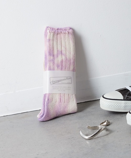 ANONYMOUSISM(アノニマスイズム)の「【AnonymousIsm】アンイーブンダイ/クルー丈ソックス/アノニマスイズム(ソックス/靴下・メンズ・ブラウン/カーキ/オレンジ/インディゴブルー/レッド/ライトブラウン/グリーン/マスタード/グレー/ブルー/レンガ/パープル/オレンジ系その他/ブルー系その他/ブラウン系/ネイビー/エンジ/モスグリーン/イエロー系その他/ゴールド・フリー(M)/25cm~27cm/MENS/25~27cm/23cm~25cm/23㎝~25㎝/25㎝~27㎝)」の12枚目の写真