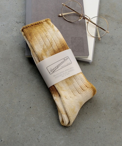 ANONYMOUSISM(アノニマスイズム)の「【AnonymousIsm】アンイーブンダイ/クルー丈ソックス/アノニマスイズム(ソックス/靴下・メンズ・ブラウン/カーキ/オレンジ/インディゴブルー/レッド/ライトブラウン/グリーン/マスタード/グレー/ブルー/レンガ/パープル/オレンジ系その他/ブルー系その他/ブラウン系/ネイビー/エンジ/モスグリーン/イエロー系その他/ゴールド・フリー(M)/25cm~27cm/MENS/25~27cm/23cm~25cm/23㎝~25㎝/25㎝~27㎝)」の14枚目の写真