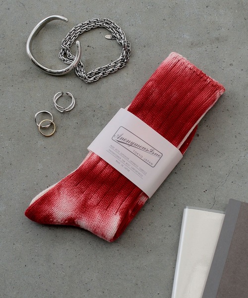 ANONYMOUSISM(アノニマスイズム)の「【AnonymousIsm】アンイーブンダイ/クルー丈ソックス/アノニマスイズム(ソックス/靴下・メンズ・ブラウン/カーキ/オレンジ/インディゴブルー/レッド/ライトブラウン/グリーン/マスタード/グレー/ブルー/レンガ/パープル/オレンジ系その他/ブルー系その他/ブラウン系/ネイビー/エンジ/モスグリーン/イエロー系その他/ゴールド・フリー(M)/25cm~27cm/MENS/25~27cm/23cm~25cm/23㎝~25㎝/25㎝~27㎝)」の16枚目の写真