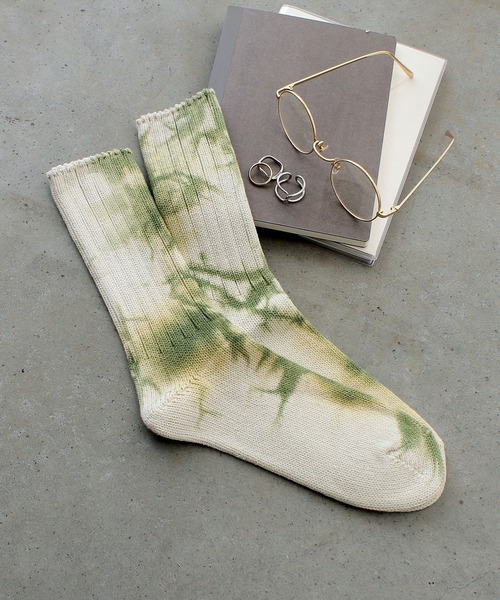 ANONYMOUSISM(アノニマスイズム)の「【AnonymousIsm】アンイーブンダイ/クルー丈ソックス/アノニマスイズム(ソックス/靴下・メンズ・ブラウン/カーキ/オレンジ/インディゴブルー/レッド/ライトブラウン/グリーン/マスタード/グレー/ブルー/レンガ/パープル/オレンジ系その他/ブルー系その他/ブラウン系/ネイビー/エンジ/モスグリーン/イエロー系その他/ゴールド・フリー(M)/25cm~27cm/MENS/25~27cm/23cm~25cm/23㎝~25㎝/25㎝~27㎝)」の6枚目の写真