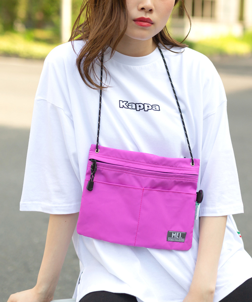 MEI(メイ)の「【MEI】SACOCHE 19 サコッシュ(ショルダーバッグ・メンズ・ホワイト/ブラック/ベージュ/パープル/ネイビー/ブラウン/グレー/レッド/ピンク/イエロー/オレンジ/ブルー/グリーン/オリーブドラブ/チャコール・FREE)」の13枚目の写真