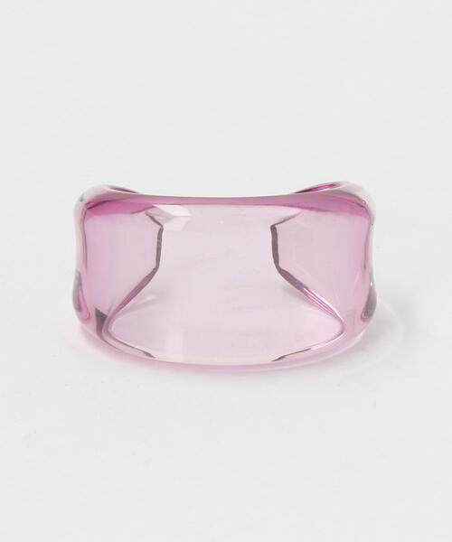 BEAUTY&YOUTH UNITED ARROWS（ビューティーアンドユースユナイテッドアローズ）の「BY∴ クリアバングル 2（バングル/リストバンド・レディース・ブラウン/パープル・FREE）」の3枚目の写真