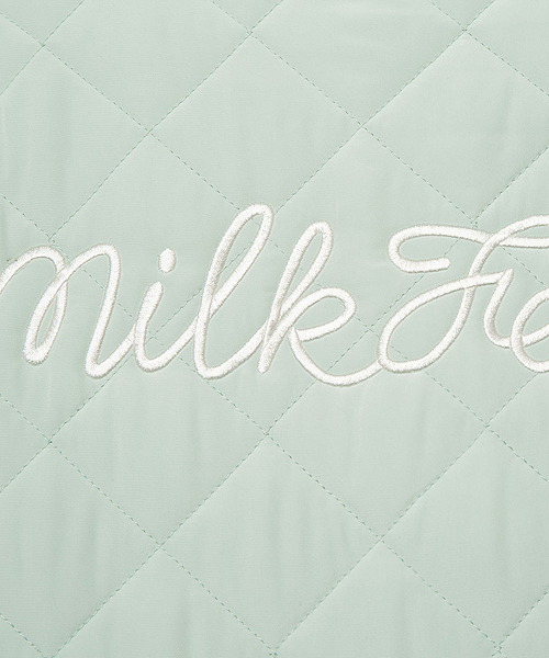 MILKFED.（ミルクフェド）の「【mini10月号掲載】PUFF BLOUSON（ブルゾン・レディース・ブラック/ライトグリーン・MEDIUM/SMALL）」の7枚目の写真