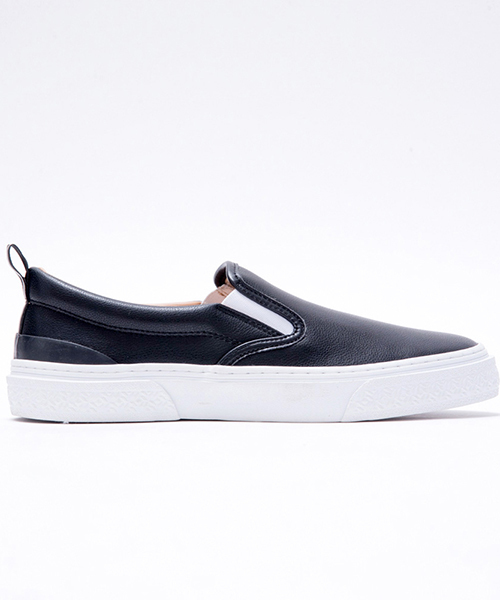SLACK FOOTWEAR（スラックフットウェア）の「[SLACK / スラック]CALMER LX (SLIP-ON)（スニーカー・メンズ・ベージュ/ホワイト×ホワイト/ブラック×ホワイト/ブラック×ブラック/シルバー・26.5cm/27cm/27.5cm/28cm/26cm/23cm/24cm/24.5cm/23.5cm）」の16枚目の写真