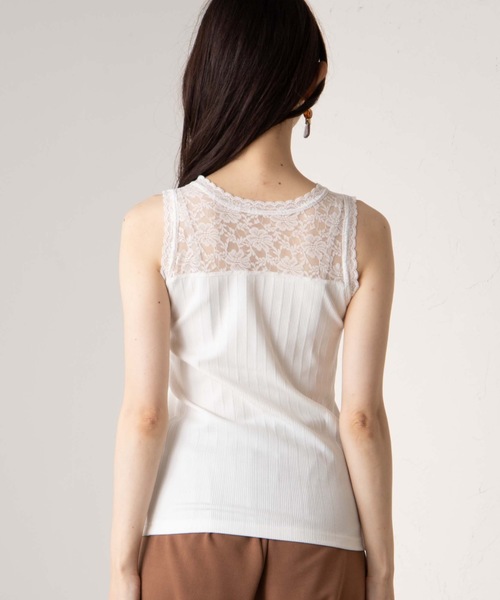 WEGO（ウィゴー）の「WEGO/2wayバックレースキャミソール（キャミソール・レディース・ブラック/ブラウン/オフホワイト・FREE）」の10枚目の写真