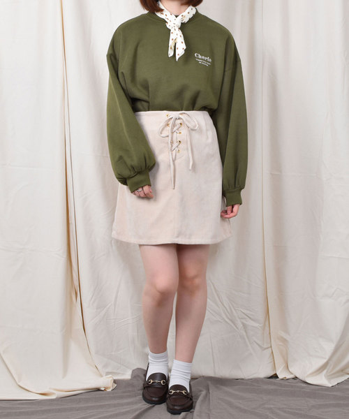 PairPair（ペアペア）の「裏起毛バックプリントスウェット（スウェット・レディース・ブラック/カーキ/ベージュ・FREE）」の13枚目の写真