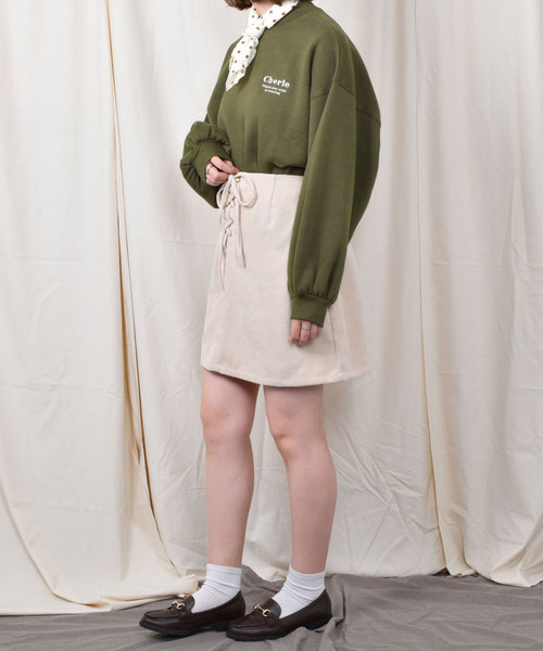 PairPair（ペアペア）の「裏起毛バックプリントスウェット（スウェット・レディース・ブラック/カーキ/ベージュ・FREE）」の14枚目の写真