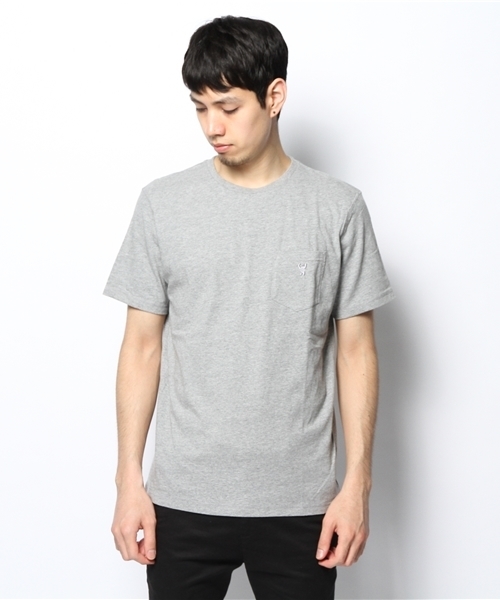 coen(コーエン)の「刺繍ポケットTシャツ(Tシャツ/カットソー・メンズ・ブラック/グレー/ネイビー/ホワイト・SMALL/X-LARGE/LARGE/MEDIUM)」の11枚目の写真