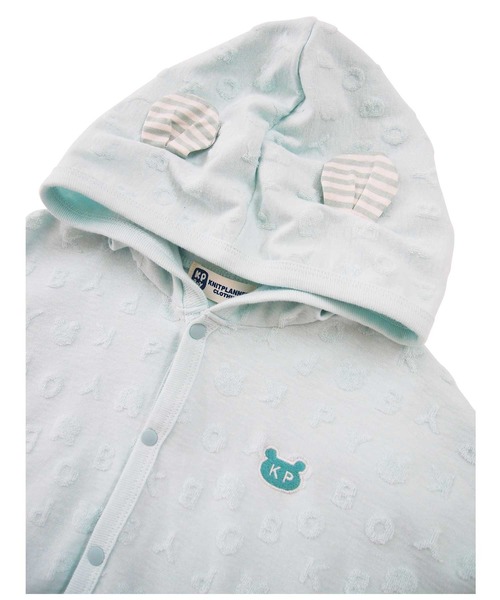 KP BOY（ケーピーボーイ）の「春夏のケープマント（ポンチョ・キッズ・ミント/クリーム・FREE）」の4枚目の写真