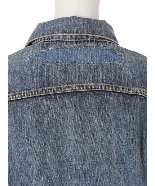 Ungrid（アングリッド）の「クラッシュヴィンテージGジャン（デニムジャケット・レディース・ブルー・FREE）」の11枚目の写真