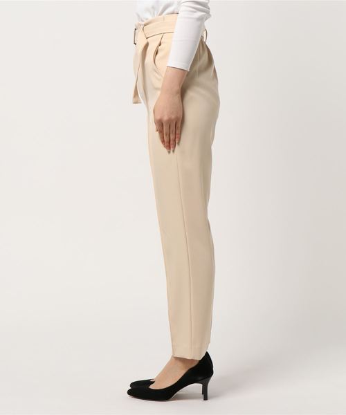 archives（アルシーヴ）の「ベルト付テーパードパンツ（その他パンツ・レディース・ベージュ/ブラック/グリーン系その他・MEDIUM）」の5枚目の写真