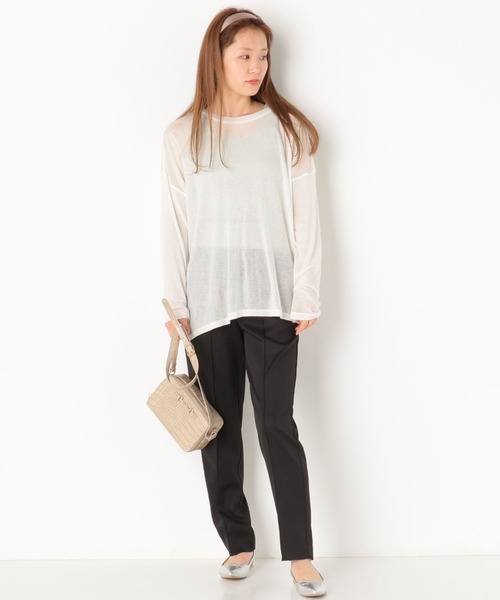 archives（アルシーヴ）の「ベルト付テーパードパンツ（その他パンツ・レディース・ベージュ/ブラック/グリーン系その他・MEDIUM）」の7枚目の写真