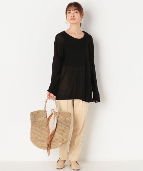 archives（アルシーヴ）の「ベルト付テーパードパンツ（その他パンツ・レディース・ベージュ/ブラック/グリーン系その他・MEDIUM）」の10枚目の写真