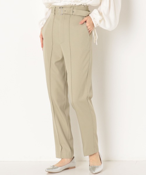 archives（アルシーヴ）の「ベルト付テーパードパンツ（その他パンツ・レディース・ベージュ/ブラック/グリーン系その他・MEDIUM）」の14枚目の写真
