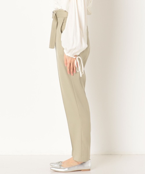 archives（アルシーヴ）の「ベルト付テーパードパンツ（その他パンツ・レディース・ベージュ/ブラック/グリーン系その他・MEDIUM）」の15枚目の写真