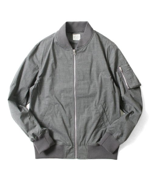 URBAN RESEARCH(アーバンリサーチ)の「UR MA-1(ミリタリージャケット・メンズ・グレー/ブラック/カーキ・LARGE/MEDIUM)」の1枚目の写真