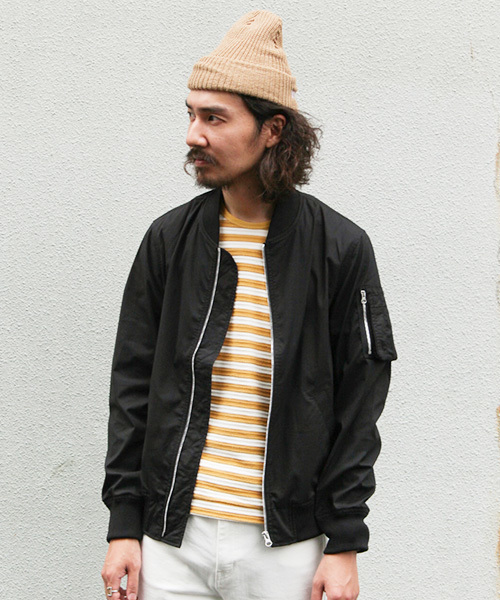 URBAN RESEARCH(アーバンリサーチ)の「UR MA-1(ミリタリージャケット・メンズ・グレー/ブラック/カーキ・LARGE/MEDIUM)」の17枚目の写真