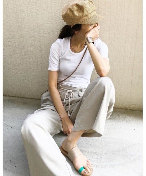 14+（イチヨンプラス）の「ポリジュートマリンキャップ（キャスケット・レディース・ブラック/ベージュ/ライトベージュ・FREE）」の21枚目の写真