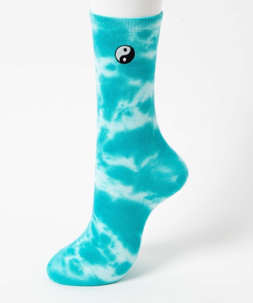 WEGO（ウィゴー）の「WEGO/ワンポイント刺繍タイダイソックス（ソックス/靴下・レディース・その他2/その他4/その他1/その他3・FREE）」の6枚目の写真