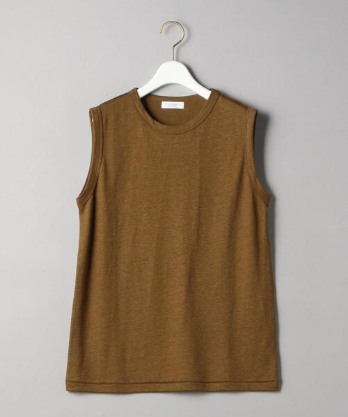 ビューティ&ユース ユナイテッドアローズ  テロ感ノースリーブカットソー H BEAUTY&YOUTH UNITED ARROWS（エイチビューティーアンドユース