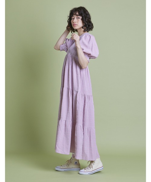 リトルサニーバイト ワンピース Little sunny bite（リトルサニーバイト）の「cherry long dress