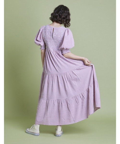 未使用に近い☆リトルサニーバイト☆ロングワンピース☆チェック☆S-M☆表記S☆ 未使用に近い☆リトルサニーバイト☆ロングワンピース☆チェック