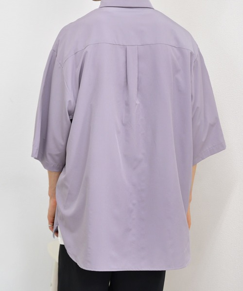 kutir（クティール）の「ピンタック半袖シャツ（シャツ/ブラウス・メンズ・ブラック/ダークグリーン/パープル・MEDIUM/LARGE）」の18枚目の写真