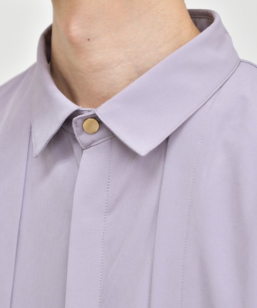 kutir（クティール）の「ピンタック半袖シャツ（シャツ/ブラウス・メンズ・ブラック/ダークグリーン/パープル・MEDIUM/LARGE）」の20枚目の写真