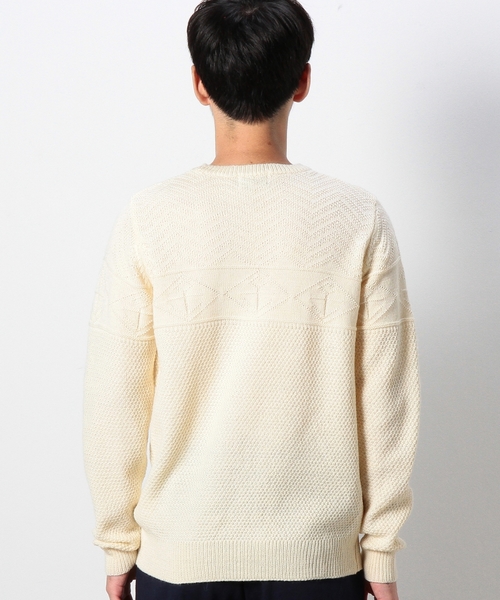 coen（コーエン）の「【MBC】マリンリンクスクルーネックニットプルオーバー（ニット/セーター・メンズ・ネイビー/ベージュ・LARGE/SMALL/X-LARGE/MEDIUM）」の8枚目の写真