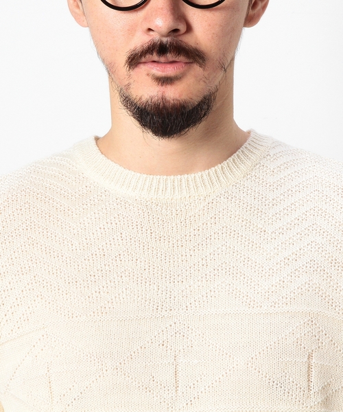 coen（コーエン）の「【MBC】マリンリンクスクルーネックニットプルオーバー（ニット/セーター・メンズ・ネイビー/ベージュ・LARGE/SMALL/X-LARGE/MEDIUM）」の3枚目の写真