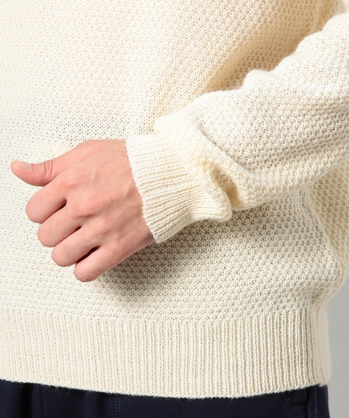 coen（コーエン）の「【MBC】マリンリンクスクルーネックニットプルオーバー（ニット/セーター・メンズ・ネイビー/ベージュ・LARGE/SMALL/X-LARGE/MEDIUM）」の4枚目の写真