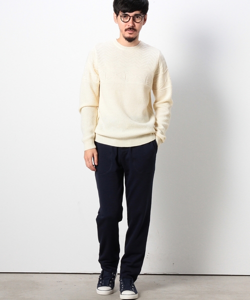 coen（コーエン）の「【MBC】マリンリンクスクルーネックニットプルオーバー（ニット/セーター・メンズ・ネイビー/ベージュ・LARGE/SMALL/X-LARGE/MEDIUM）」の11枚目の写真