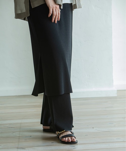 NOBLE レイヤードニットスカートパンツ Noble（ノーブル）の「レイヤードニットスカートパンツ2